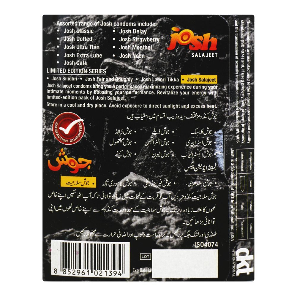 Josh Salajeet Condom, 3-Pack