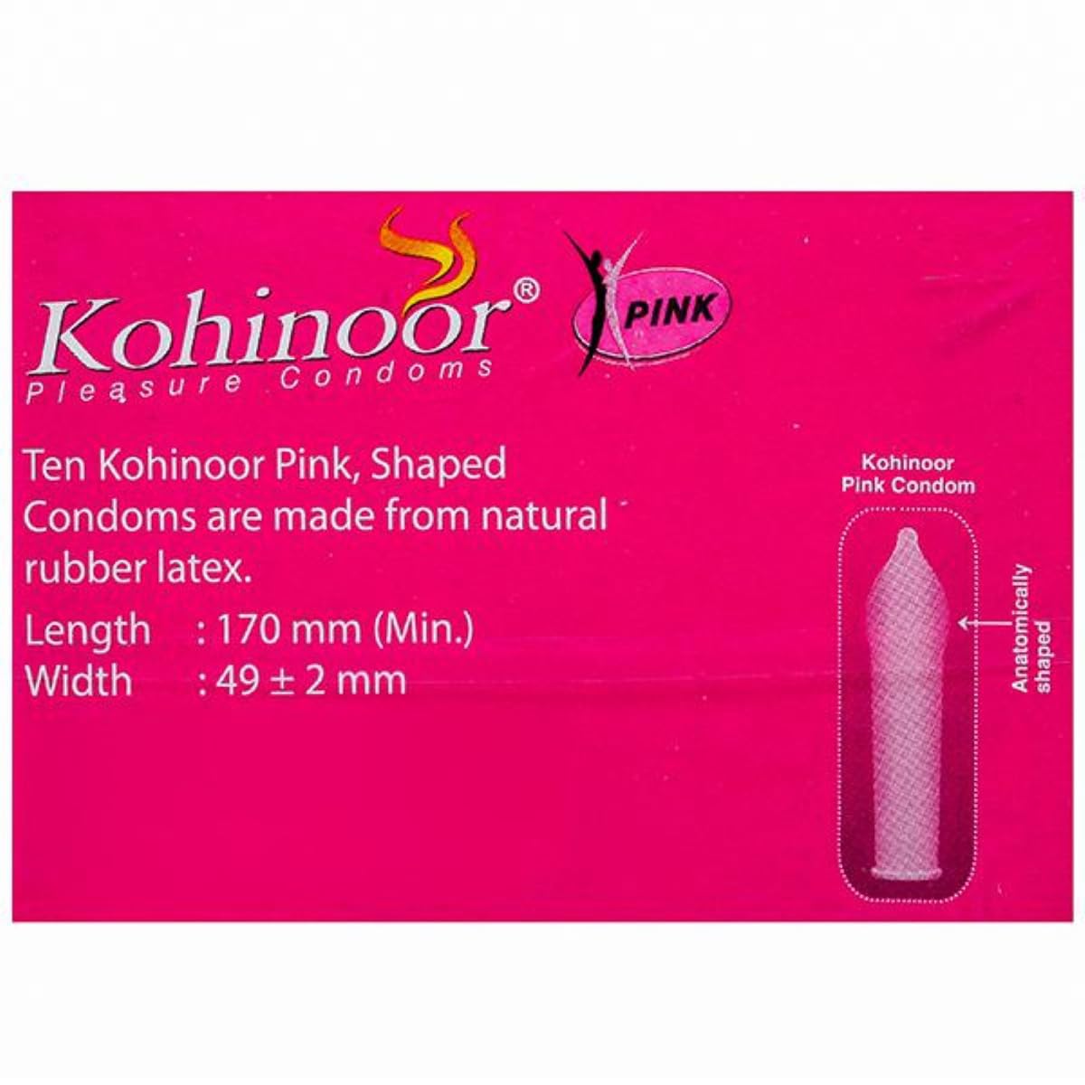 Kohinoor Pink - Pack of 10 Condoms