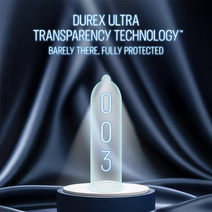 Durex Invisible 003 Condoms 10S Micro Thin Condom for Maximum Sensations