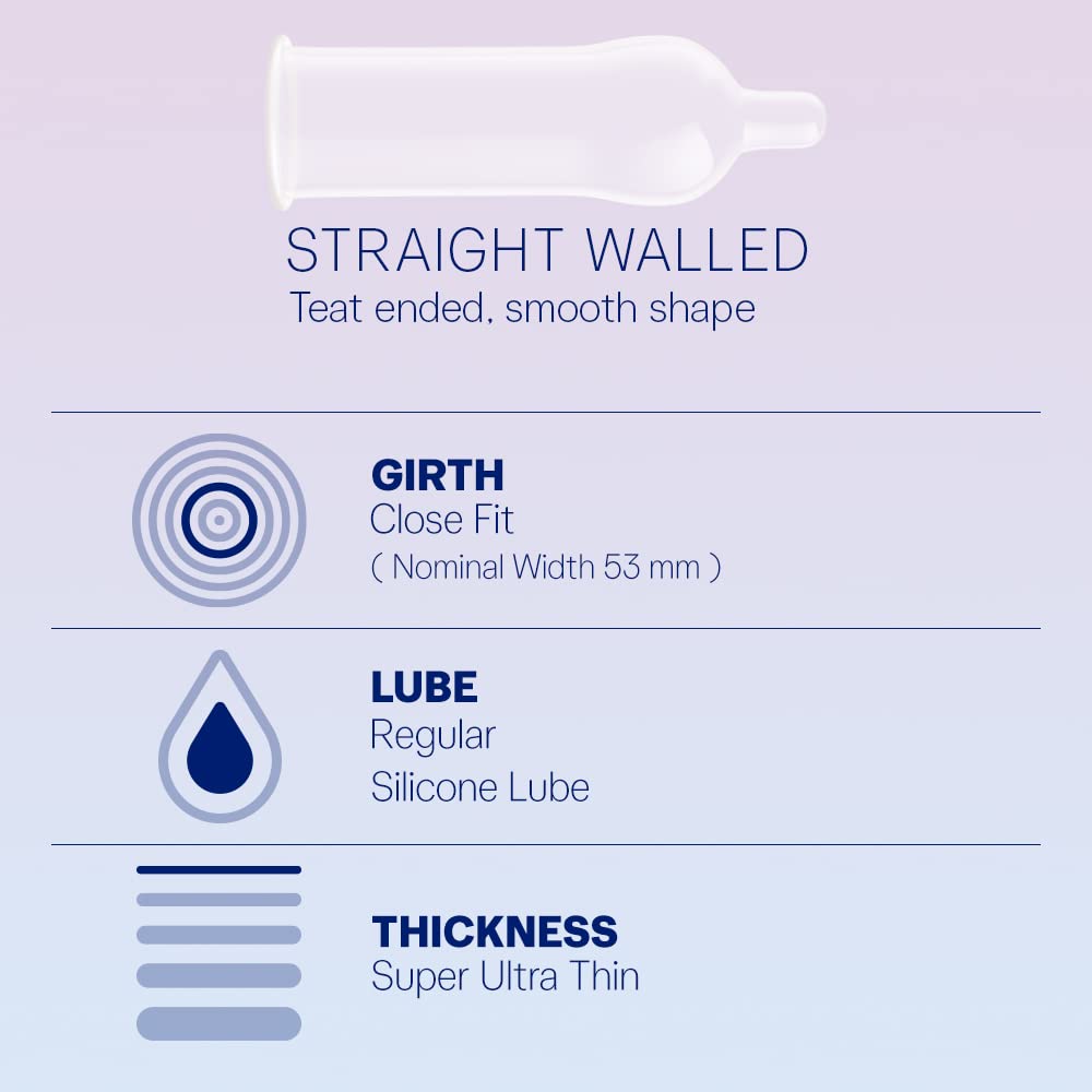 Durex Invisible Condoms Ultra Thin Condom,10s