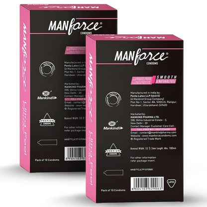 Manforce Ultra Feel Bubblegum Flavoured Condoms for Men 20 pcs Ultra Thin Condom Lubricated Latex Condoms For Her Enhanced Pleasure India’s No. 1 Condom Brand for Safe Sex