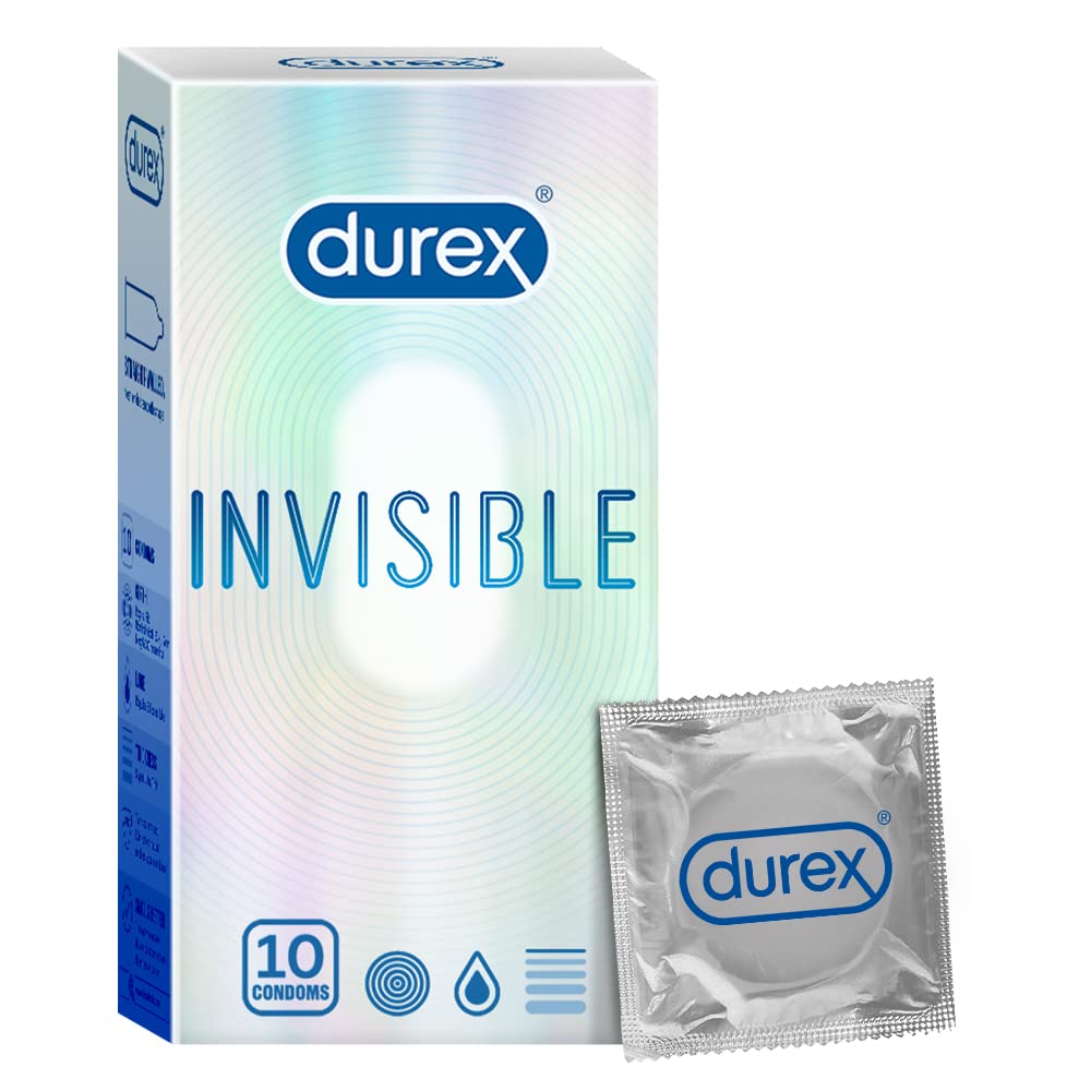 Durex Invisible Condoms Ultra Thin Condom,10s