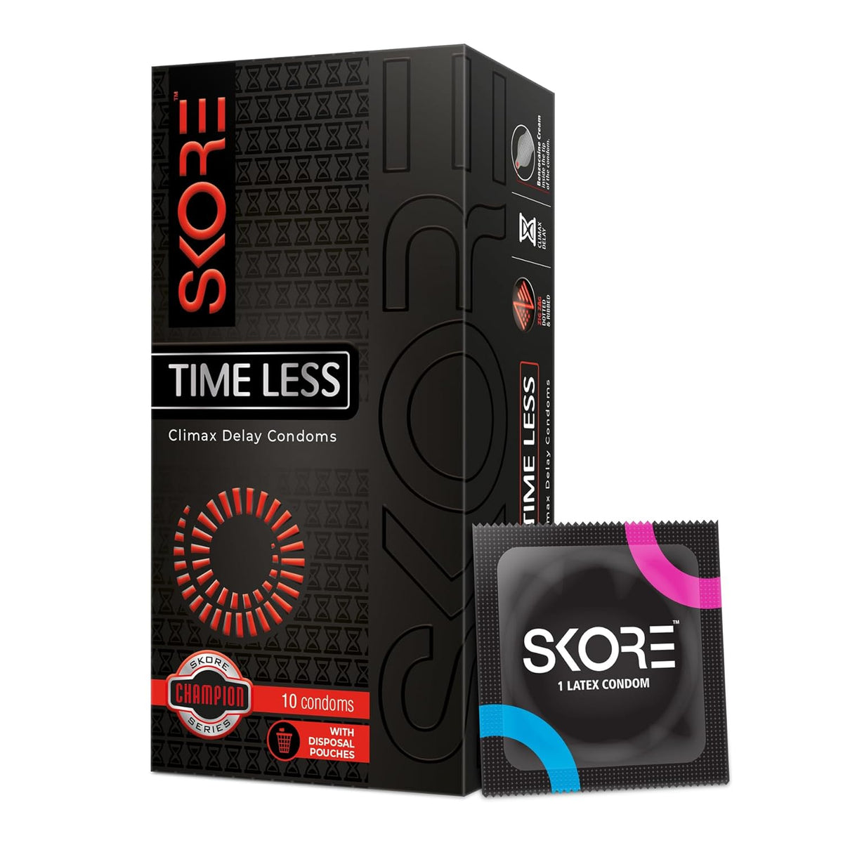 Skore Timeless Climax Delay Condoms - 1 Pack (10 pieces)