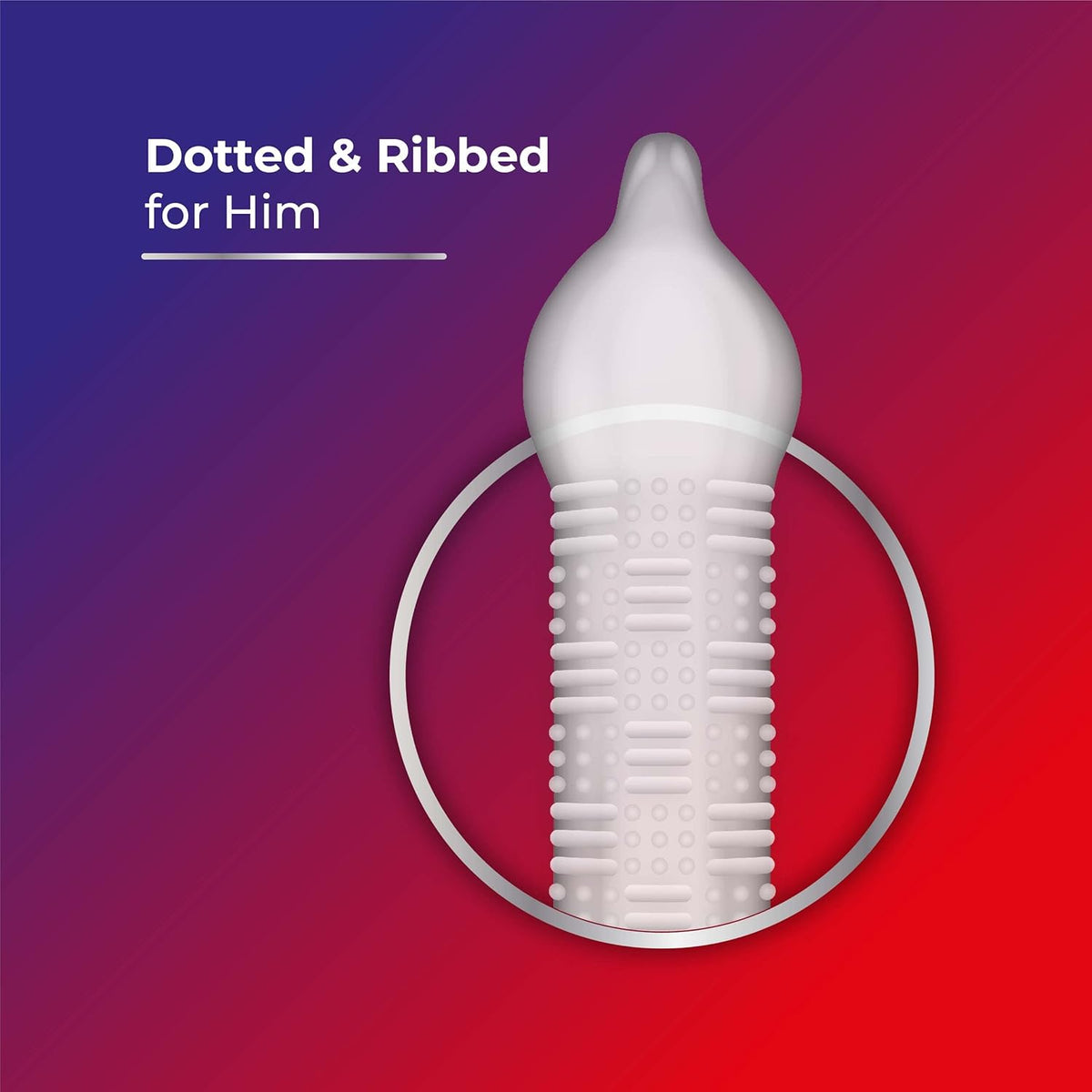 Skore Duo Max - Premium Condoms for Him and Her Dotted & Ribbed with Disposal Pouches 1 Pack (10 pieces)