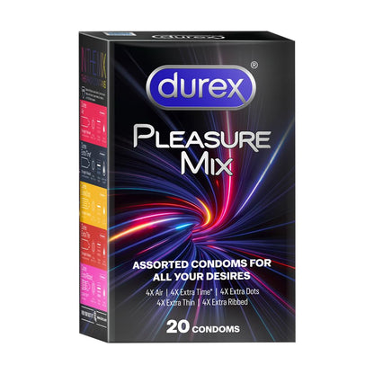 Durex 5 in 1 Pleasure Pack Assorted Condoms 20 units
