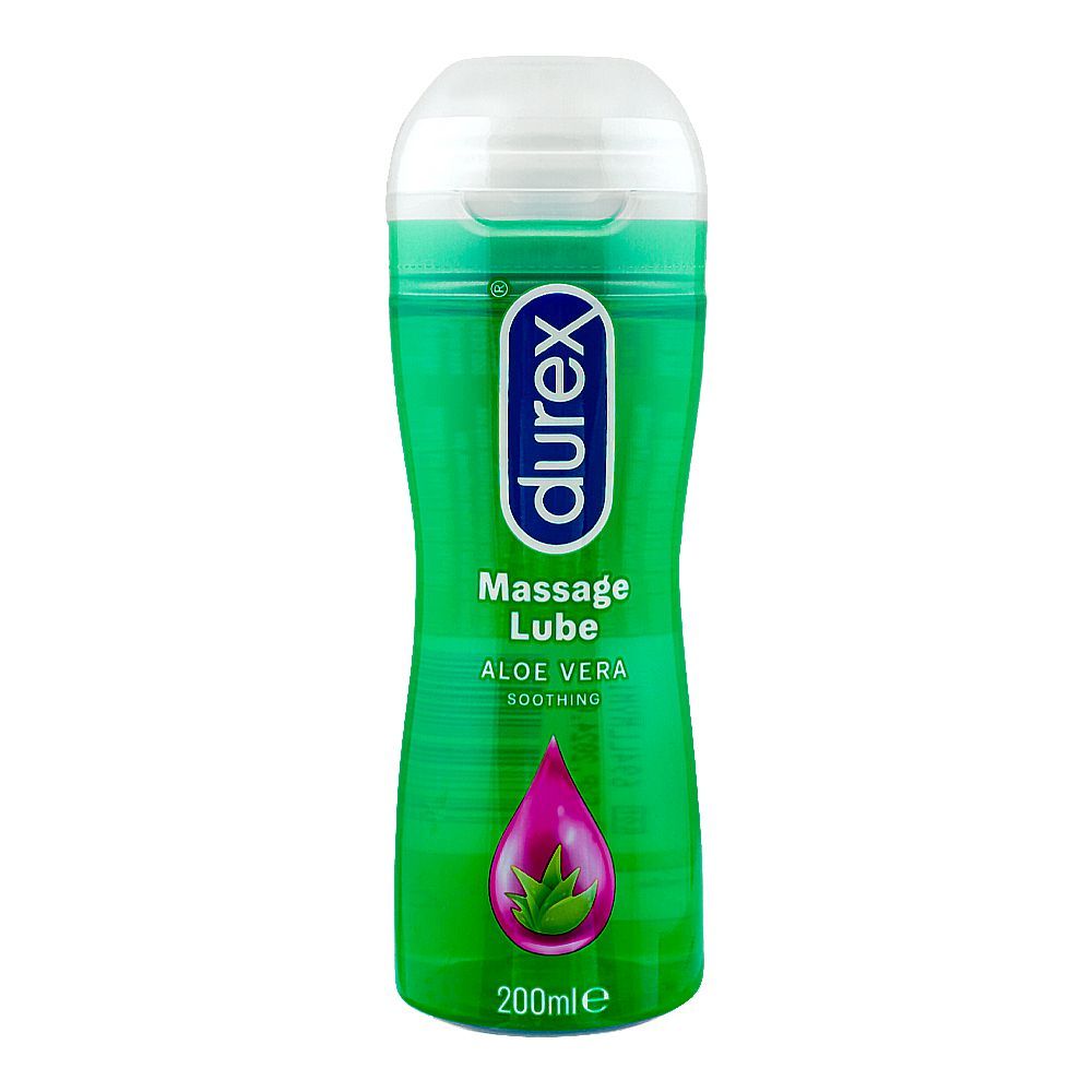 Durex 2-In-1 Aloe Vera Soothing Massage Lube, 200ml